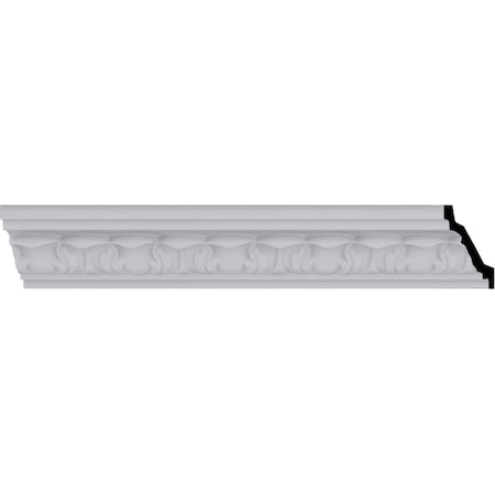Ekena Millwork 2 1/2"H x 2 1/2"P x 3 5/8"F x 94 1/2"L Whitman Crown Moulding MLD02X02X04WH